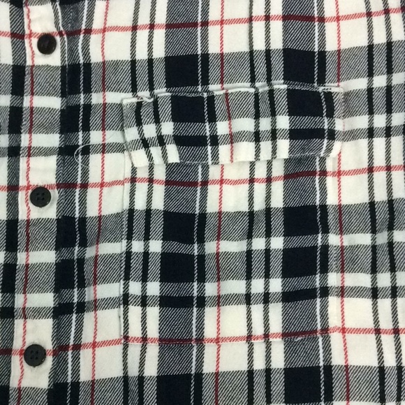 Gap Boyfriend Fit Ladies Plaid Flannel Shirt Sz S - Picture 7 of 7